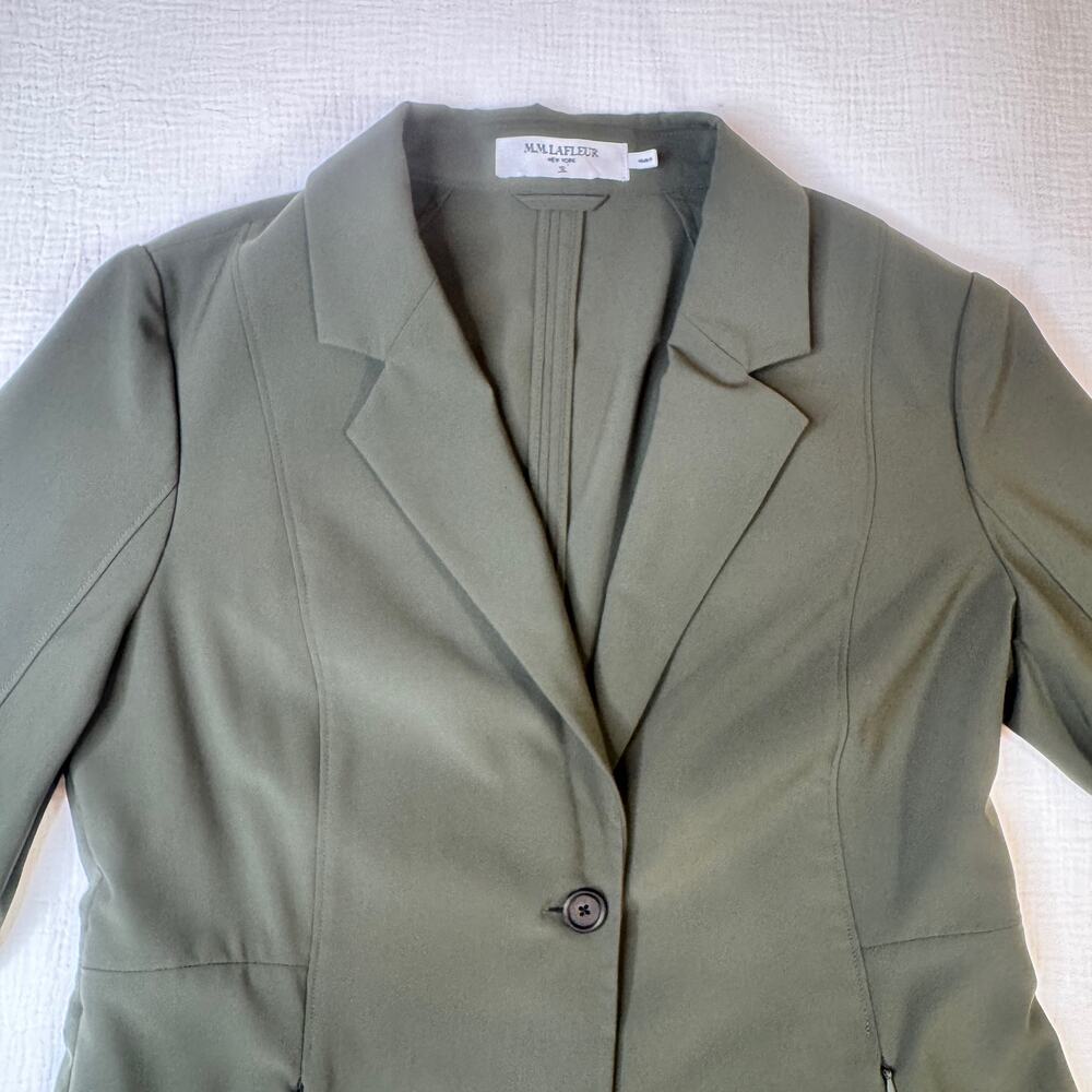 MM LaFleur Moreland OrigamiTech Jacket Olive Green Women's 12 Pockets Gorpcore - Picture 8 of 16